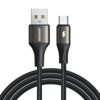  USB kabelis Joyroom SA25-AM3 USB to MicroUSB 3A 1.2m black 